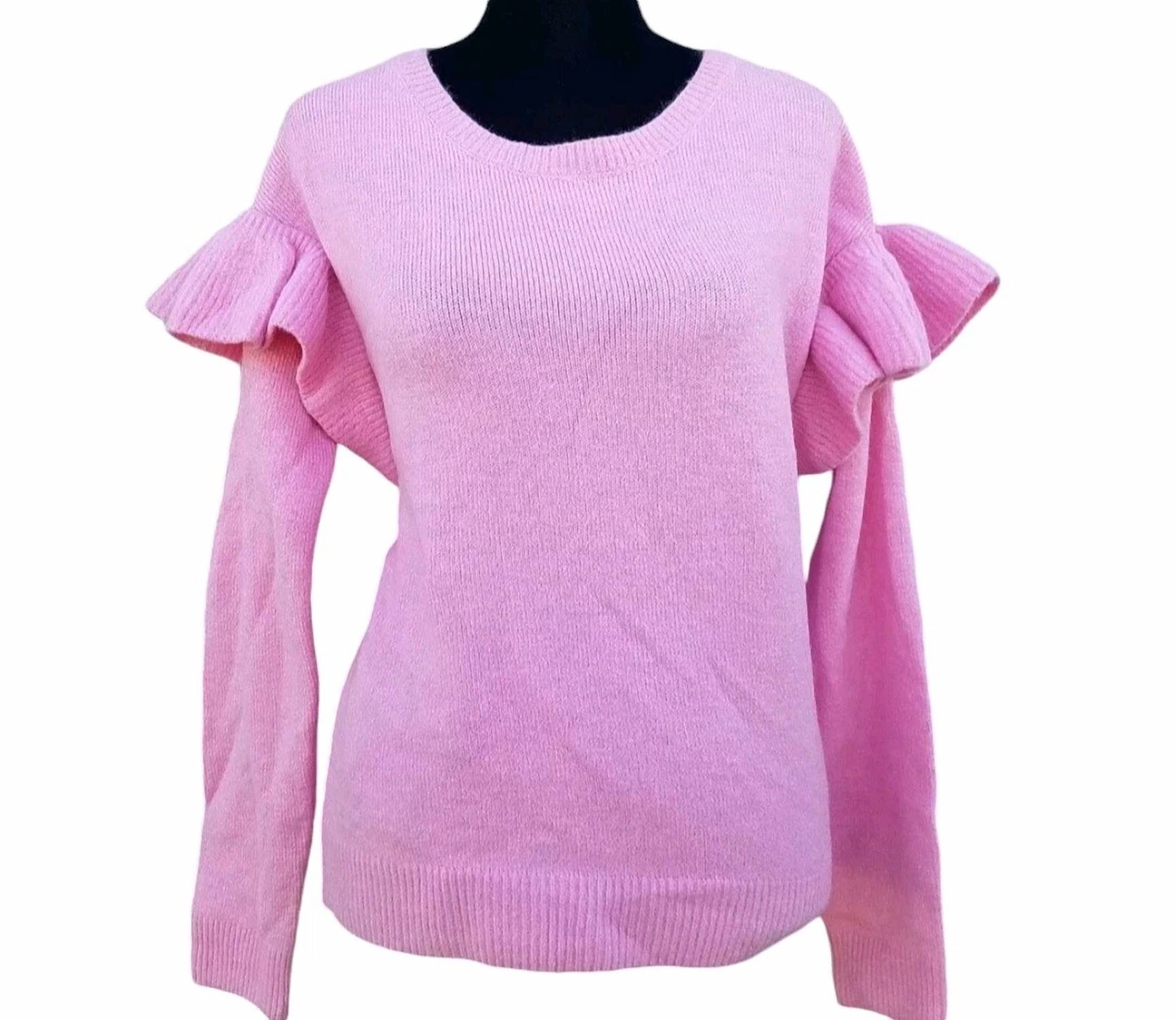 Galleria Enterprises, Inc. - Women's Puff-sleeves Acrylic Blend Sweater