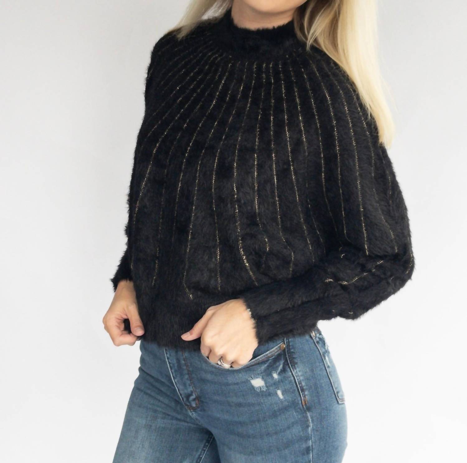 Madelyn - Lurex Fuzzy Sweater
