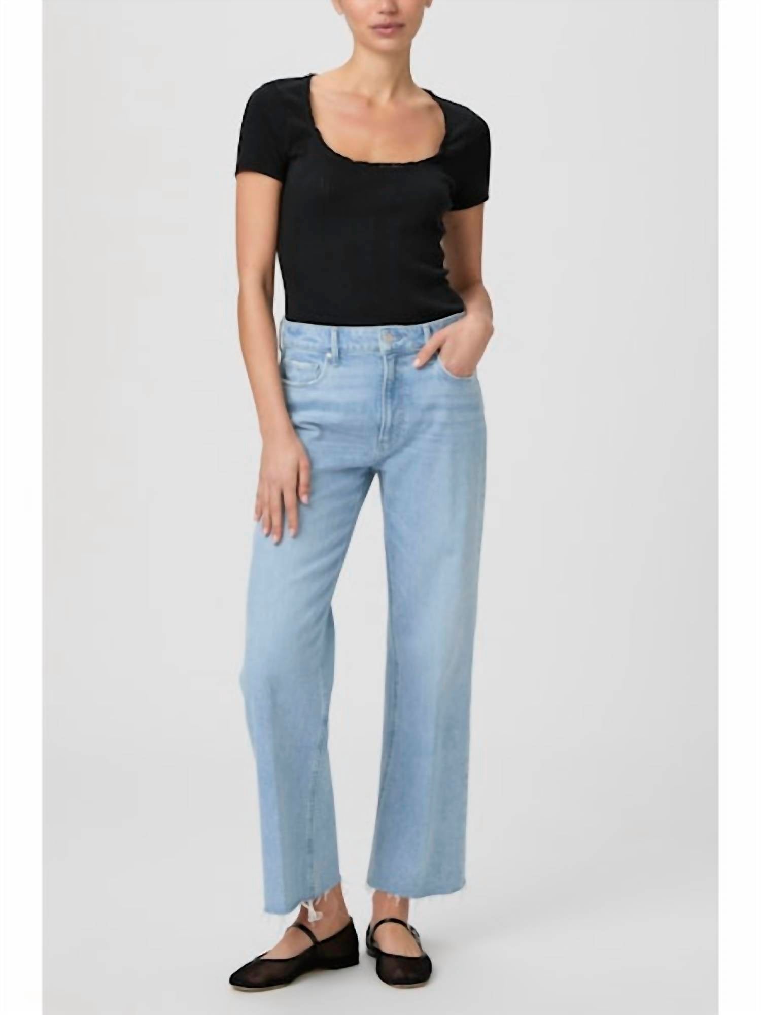 Paige - Leenah Ankle Wide Leg Jeans
