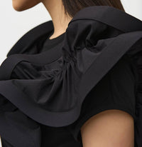 Joseph Ribkoff - Ruffled Crew Neck Top