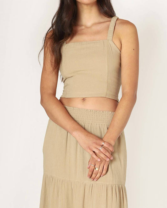 Dex - Smocked Textured Tank
