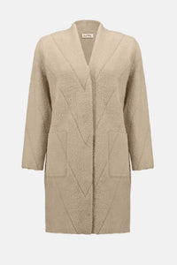 Joseph Ribkoff - Feather Yarn Sweater Knit Coat