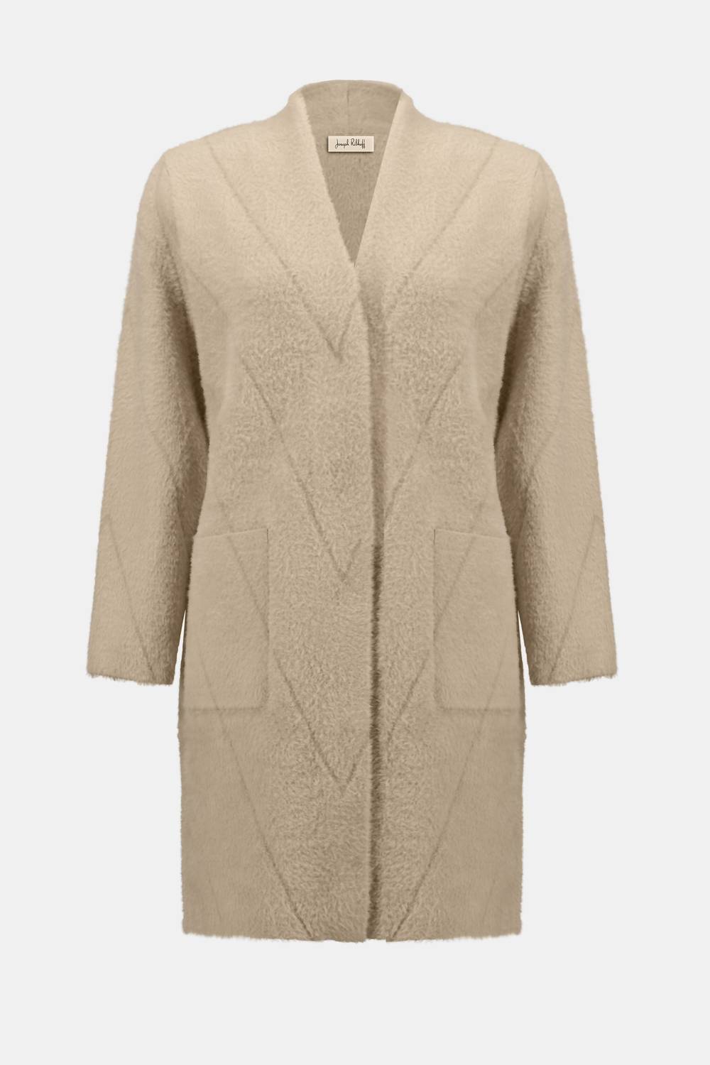 Joseph Ribkoff - Feather Yarn Sweater Knit Coat