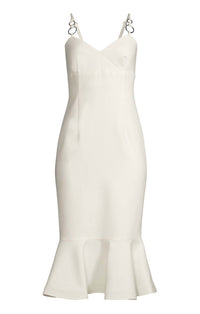 Likely - Hirsch Midi Flute Dress