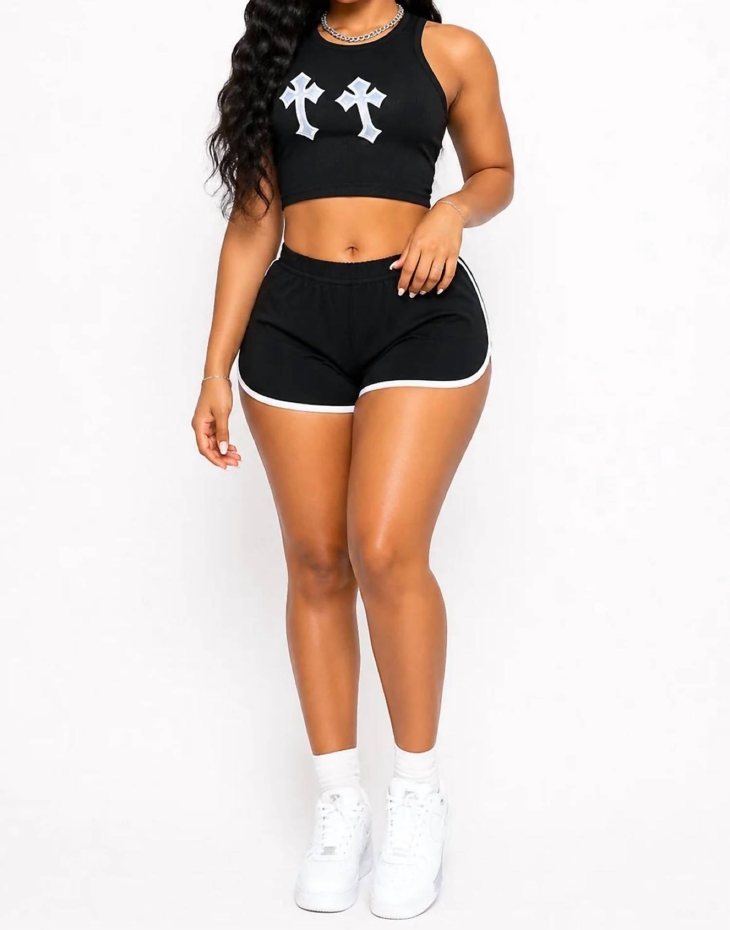 Jnk - Must Be Summer Stretch Dolphin Trim Shorts