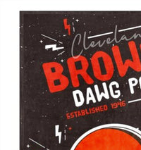 NFL Apparel Women's Cleveland Browns 60" By 70" Plush Throw Blanket in brown orange - item - detail view