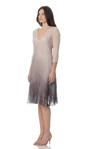 Komarov - Lace Three-quarter Sleeve Dress