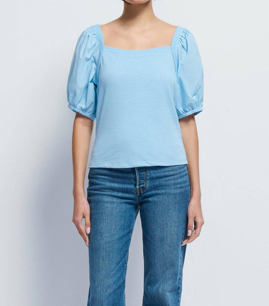 Nation Ltd - Naya Square Neck Puff Sleeve Top