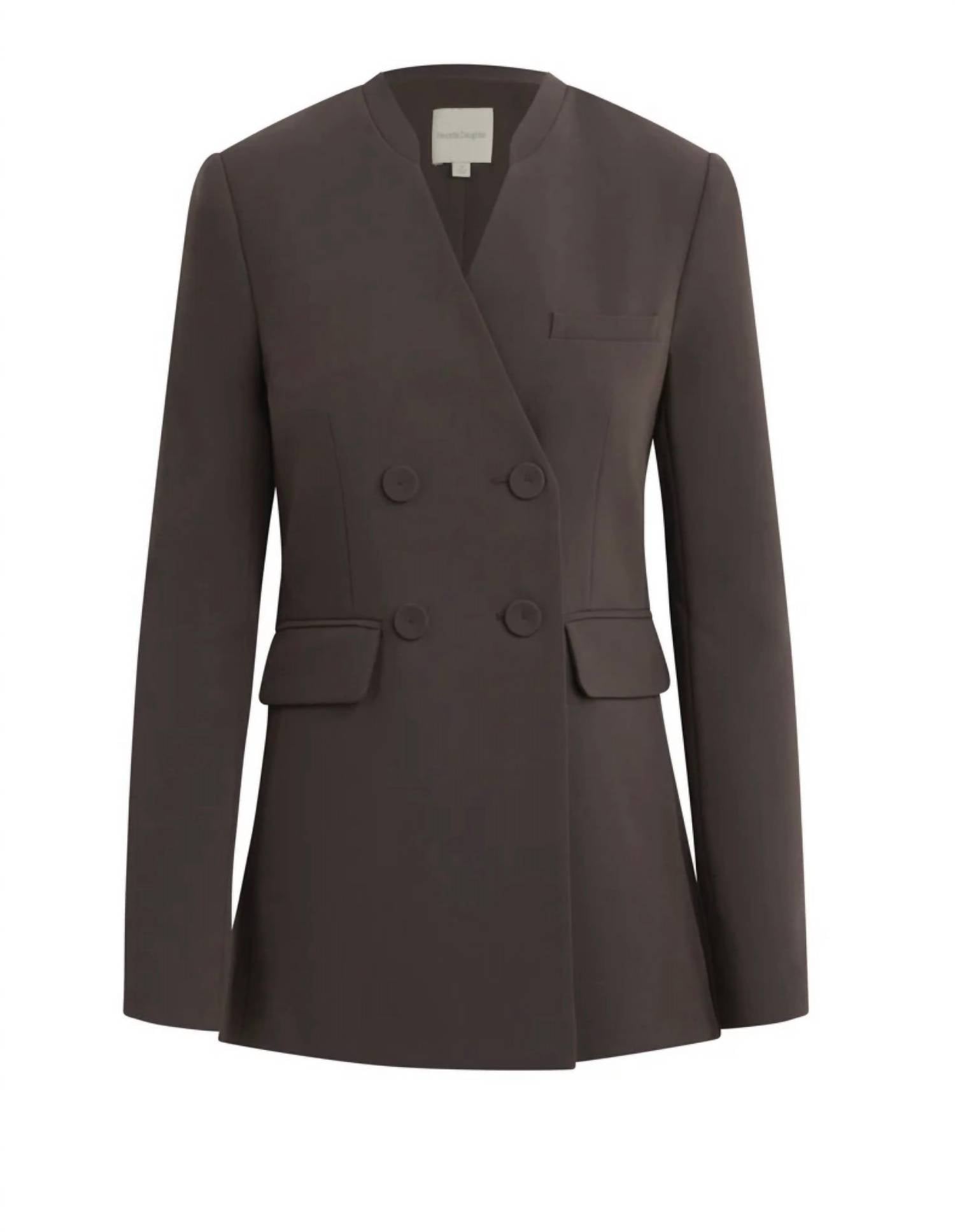 Favorite Daughter The Celeste Blazer in espresso - women's jacket - view 6