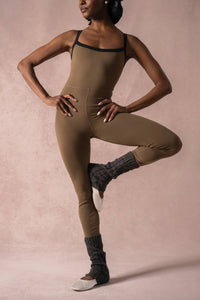 We Wore What - Contrast Strap Scoopneck Jumpsuit