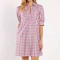 JUDE CONNALLY Emerson Mini Dress in raspberry gold - women's dress