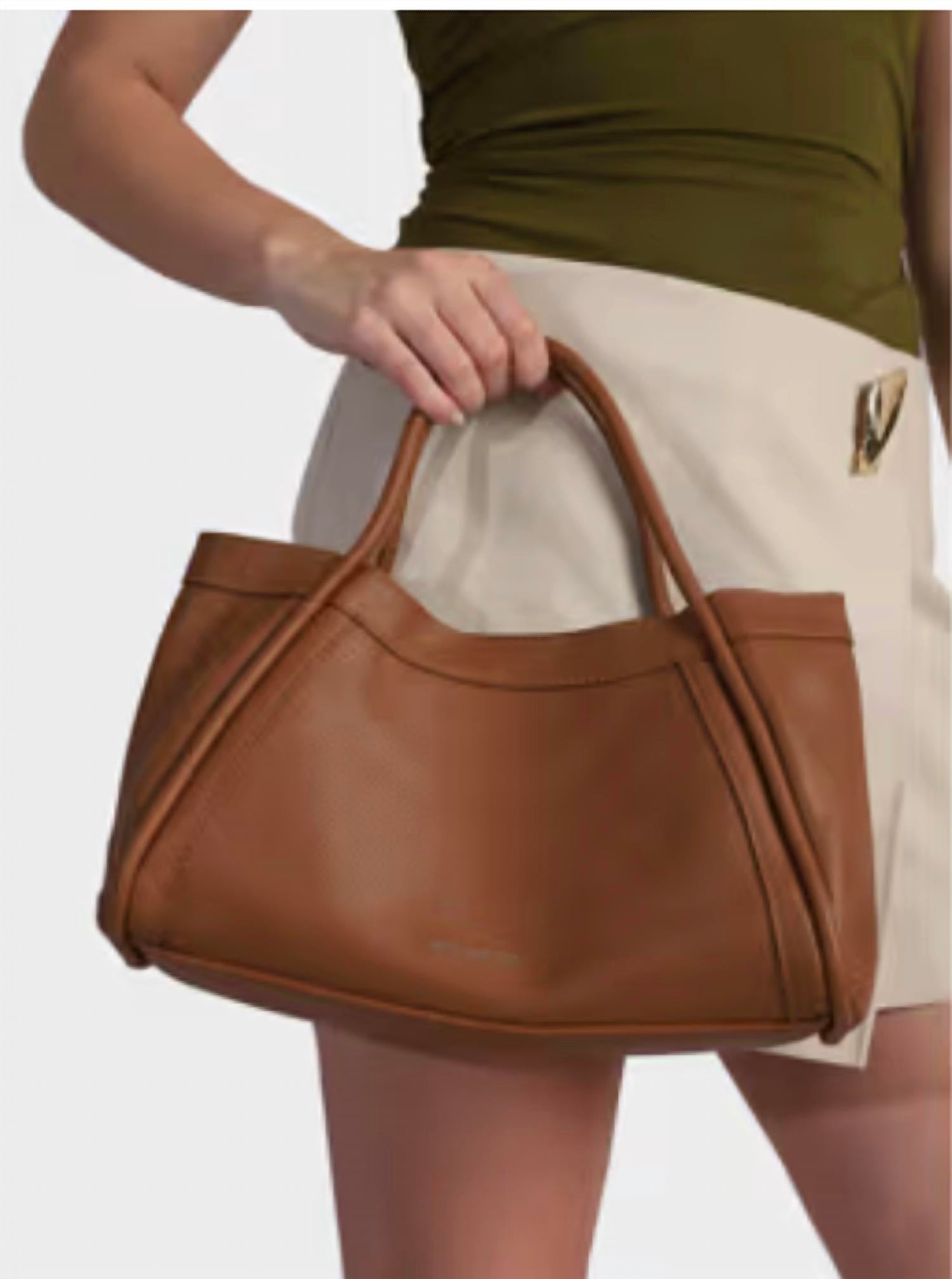 Handbag Factory Corp - Women's Structured Pebbled Tote Set