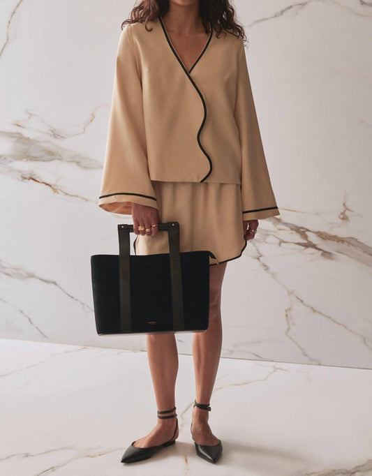 Sancia - Cressida V-neck Bell Sleeves Shirt