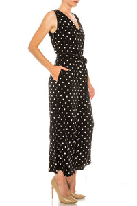 Peter Nygard - Polkadot Sleeveless Jumpsuit