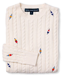 Kiel James Patrick - Women's Buoy Embroidered Cable Knit Sweater