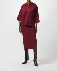 Joseph Ribkoff - Sweater Knit Midi Skirt