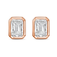 Diana M Jewels - Women's Emerald Lab-grown Diamond Stud Earrings (9.00 Tcw) - Elegant Plus