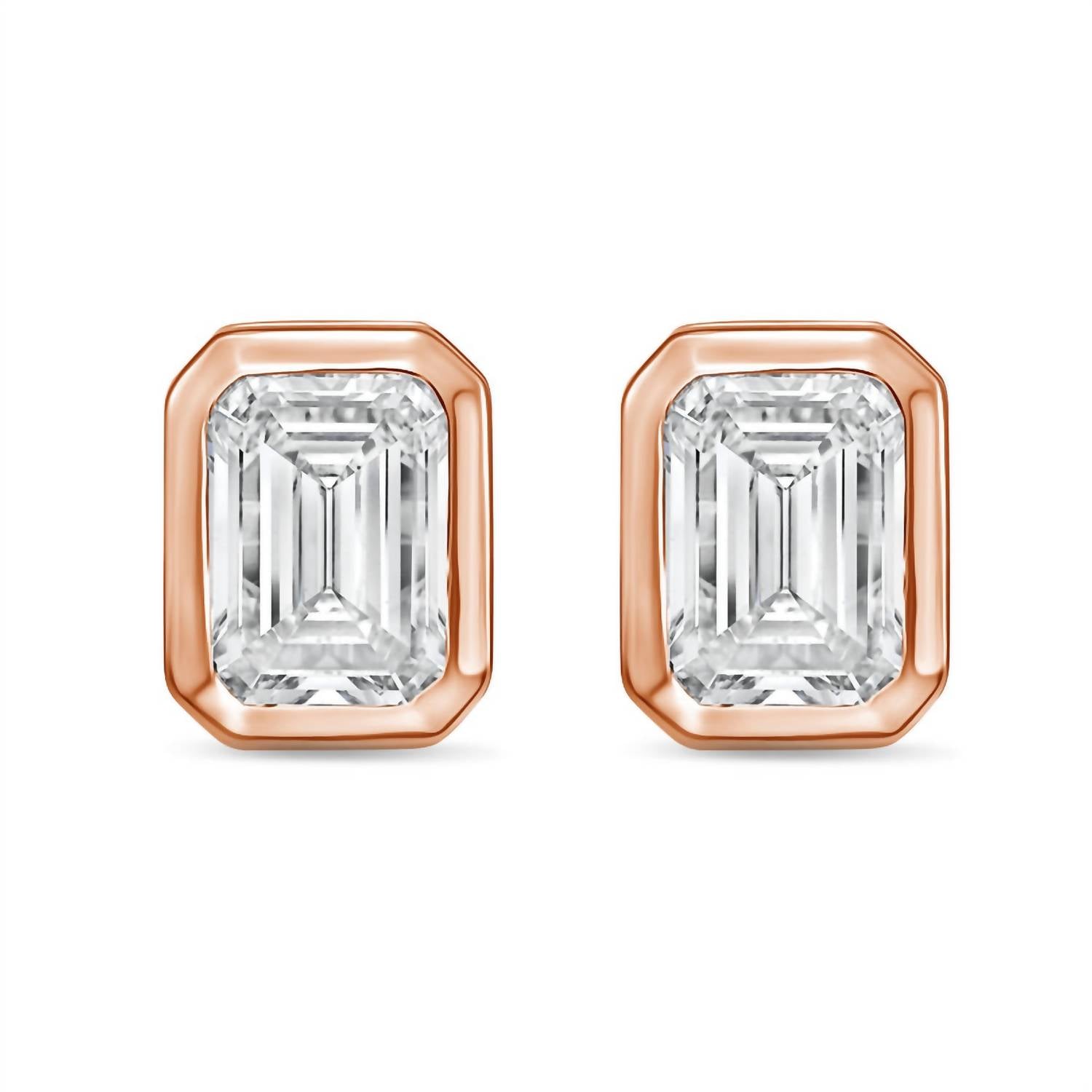 Diana M Jewels - Women's Emerald Lab-grown Diamond Stud Earrings (9.00 Tcw) - Elegant Plus