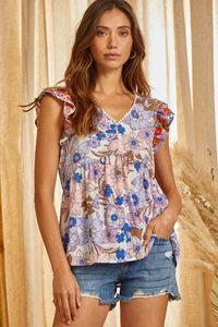 Andree By Unit - Babydoll Embroidered Pom Pom Top