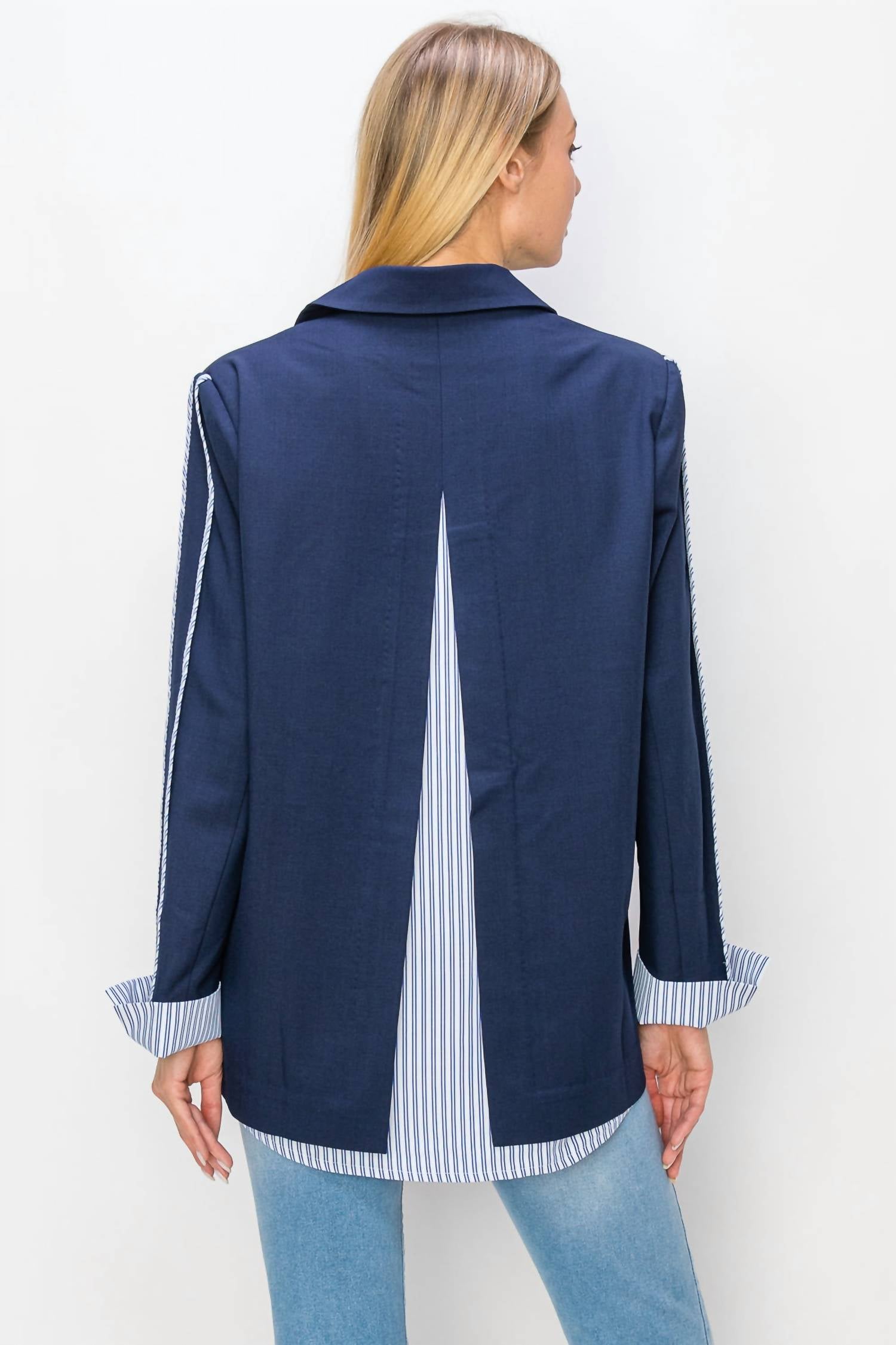 Joh - Mary Blazer Jacket With Stripes