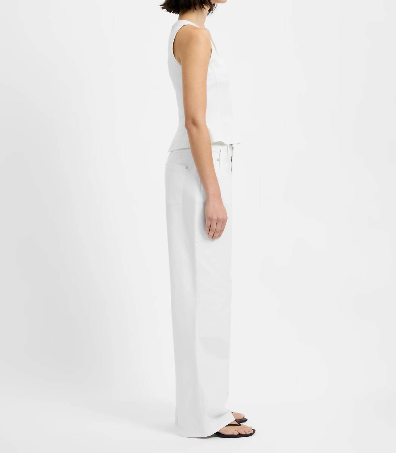 French Connection - Inez Cotton Relaxed Leg Trouser