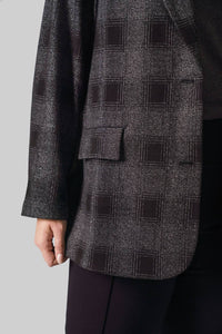 Capsule 121 - Buffalo Plaid Long Sleeve Jacket - Plus