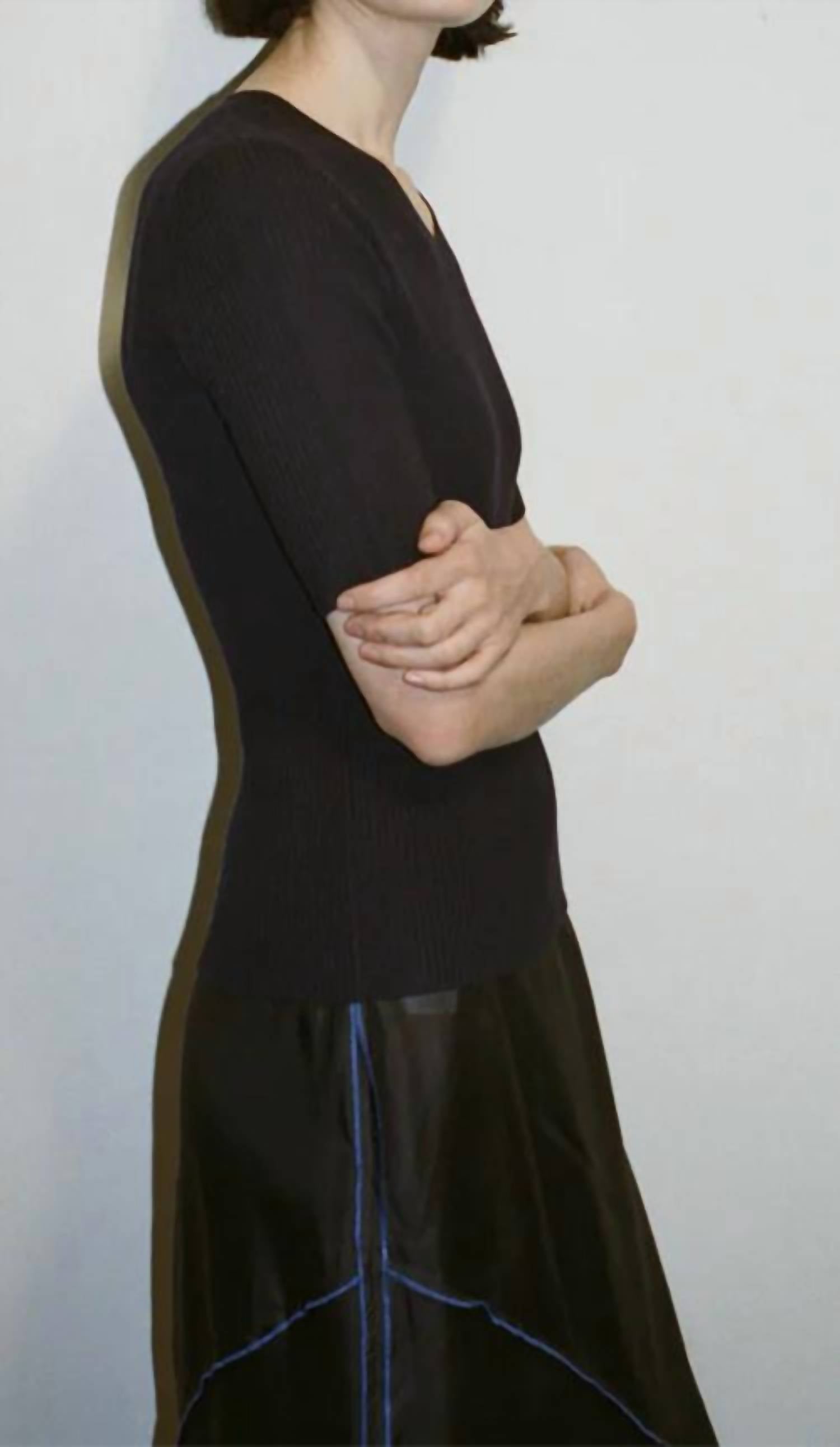 6397 - Deconstructed Midi Skirt