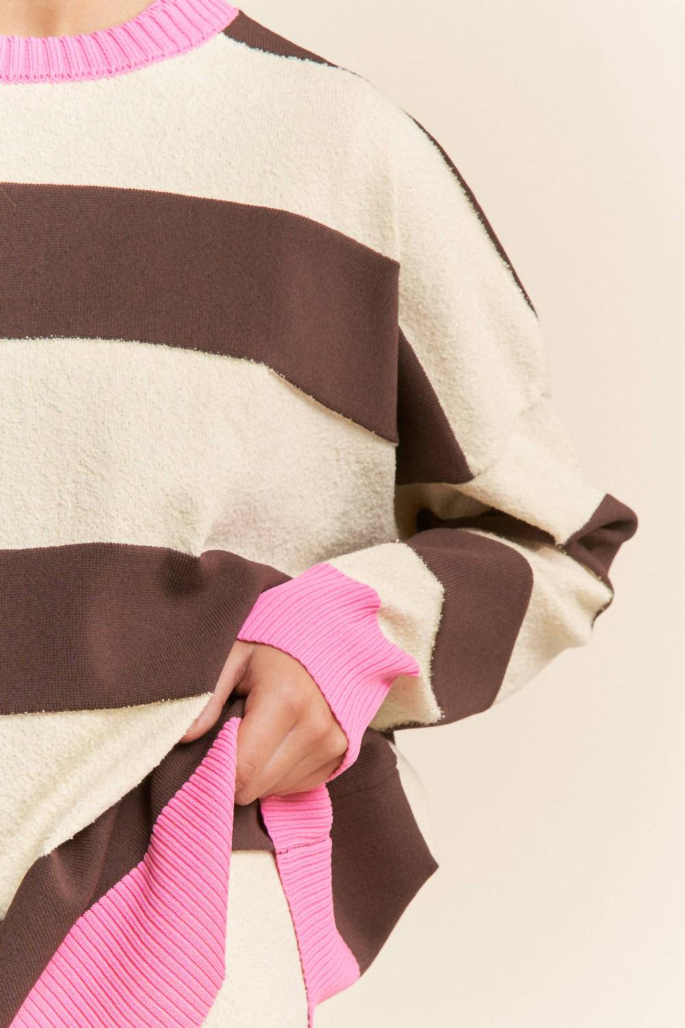 J.Nna - Lisa Striped Soft Knit Sweater