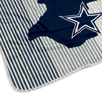 Pegasus Sports - Dallas Cowboys Ultra Fleece State Stripe Plush Blanket