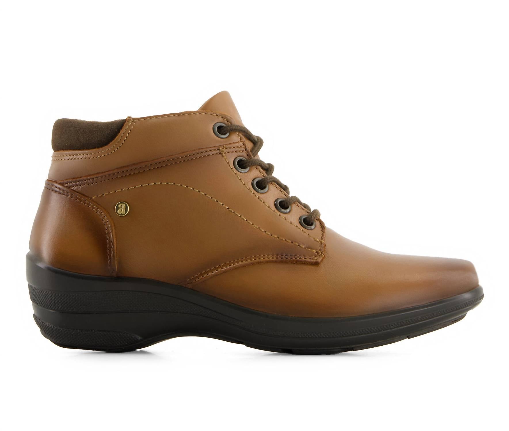 Andrea - Women's Leather Lace Up Booties