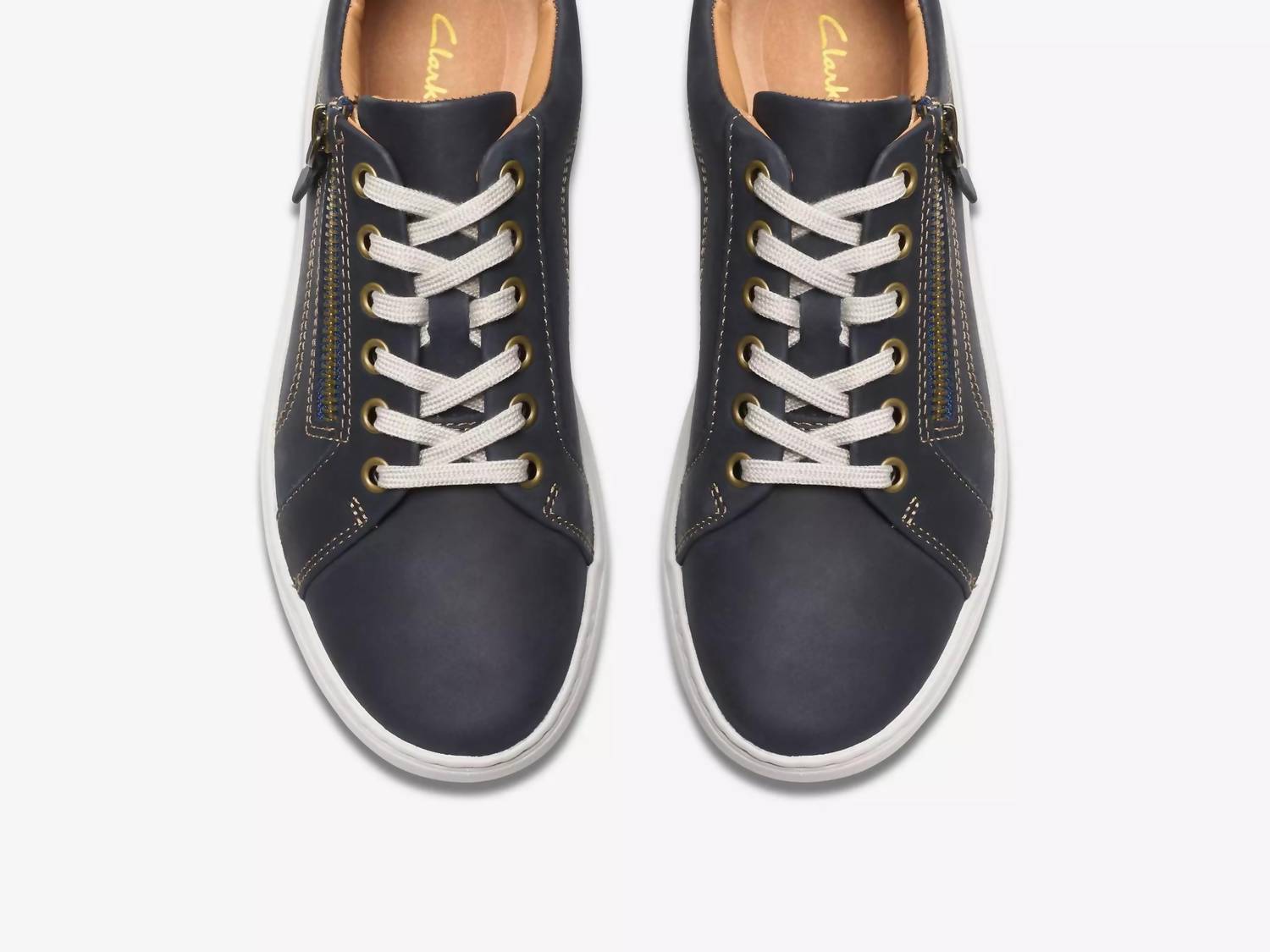 Clarks Women's Nalle Lace Sneakers in navy nubuck - women's sneaker - view 4