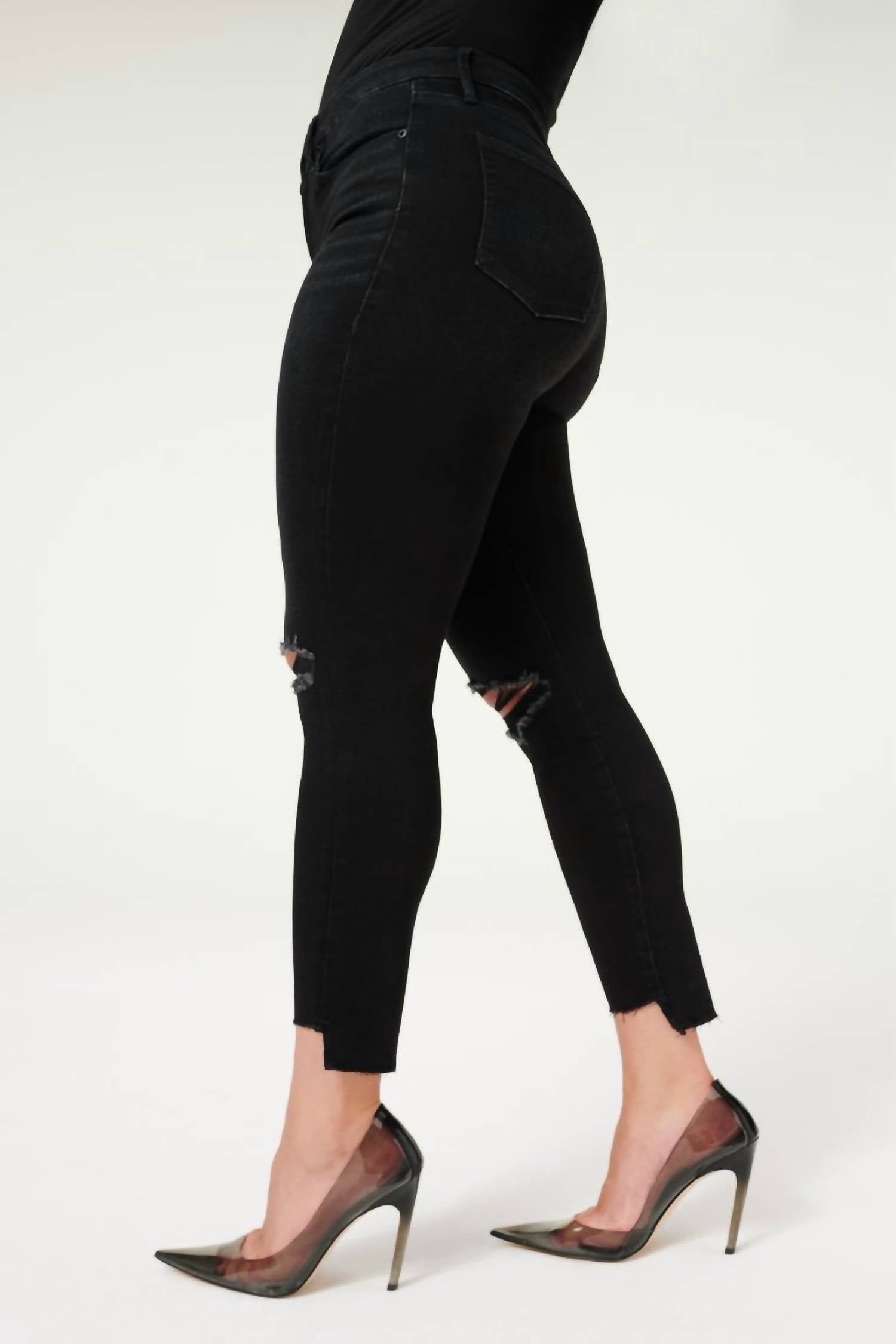 Good American - Good Legs Crop Raw Jean