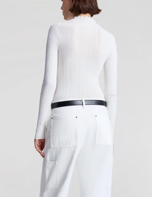 A.L.C. - Hugh Fine Cotton Knit Top