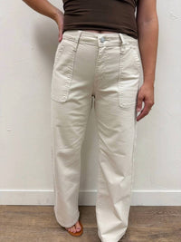 Just Black Denim - Twill Utility Pocket Relaxed Jeans