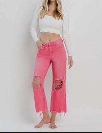 Vervet By Flying Monkey - 90's Vintage High Rise Crop Flare Jeans