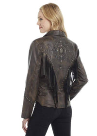Cripple Creek - Women's Nappa Lambskin Fringe Jacket