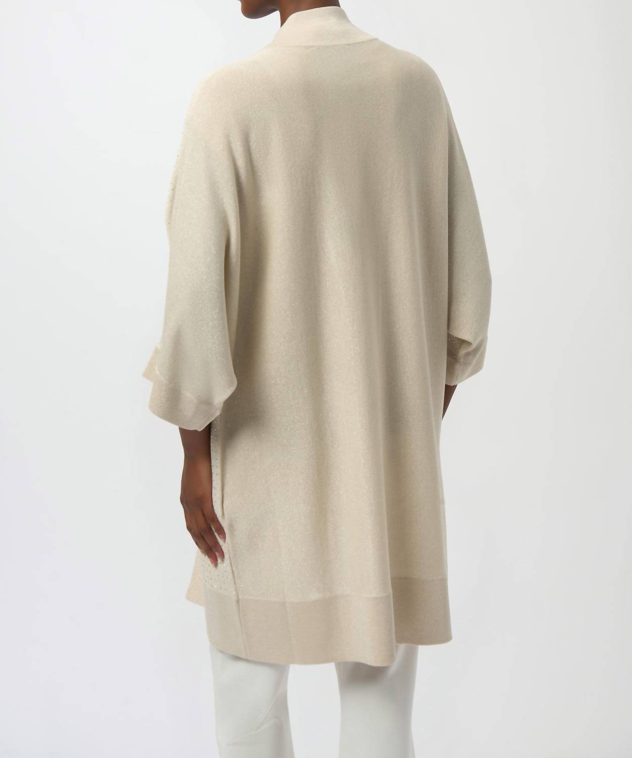 Joseph Ribkoff - Sweater Knit Cover Up With Iron On Detail