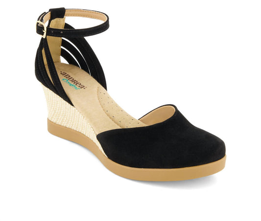 Andrea - Women's Wedge Ankle Strap Espadrilles