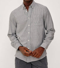 Rails Vance Long Sleeve Button Down Shirt in navy rope stripe - men's shirt