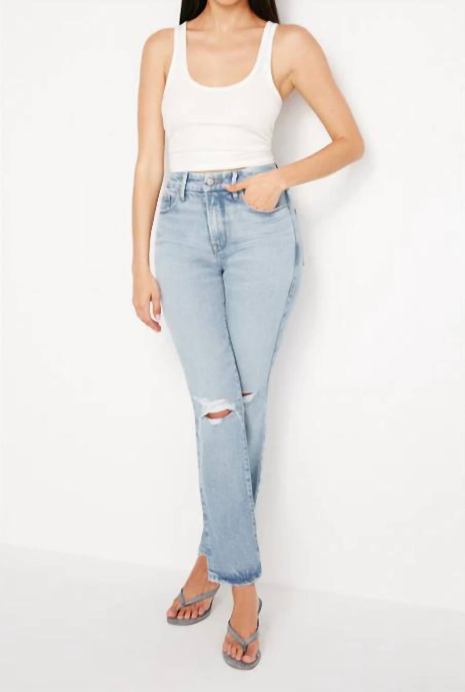 Good American - Good Legs Straight Jeans
