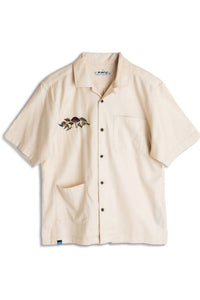 KAVU Men's Bay Beach Button Down Shirt in sandshell - men's shirt