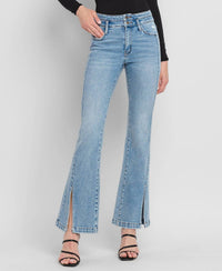 Flying Monkey - Cora High Rise Split Hem Jeans