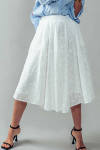 Urban Daizy - Daisy Embroidered Midi Skirt