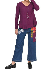 Tulip Clothing - Wylie Denim Wide Leg Pants