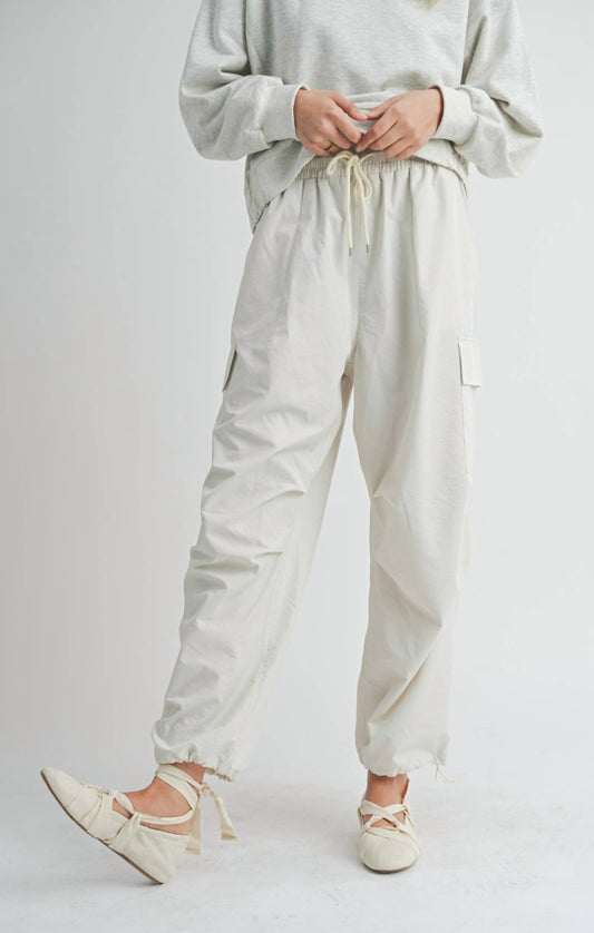 Sadie & Sage - Vita Elastic Waist Cargo Pants