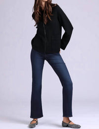 Minnie Rose - vicose zip jacket with pockets