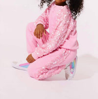 Lola + The Boys - Girls Sequin Joggers Set