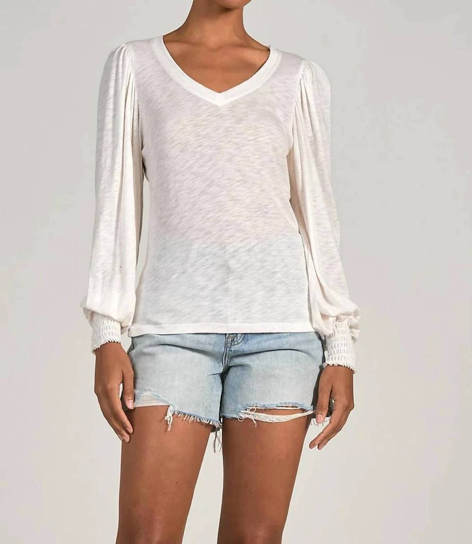 Elan - Saxon Long Sleeve Top