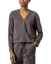 Lilla P - Mixed Media Cardigan