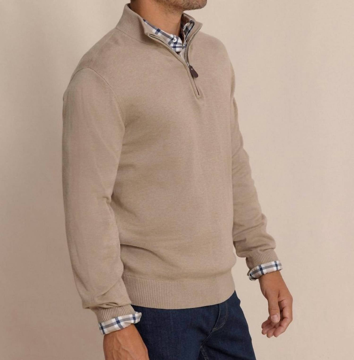 Southern Tide - Whitehaven Quarter Zip Sweater